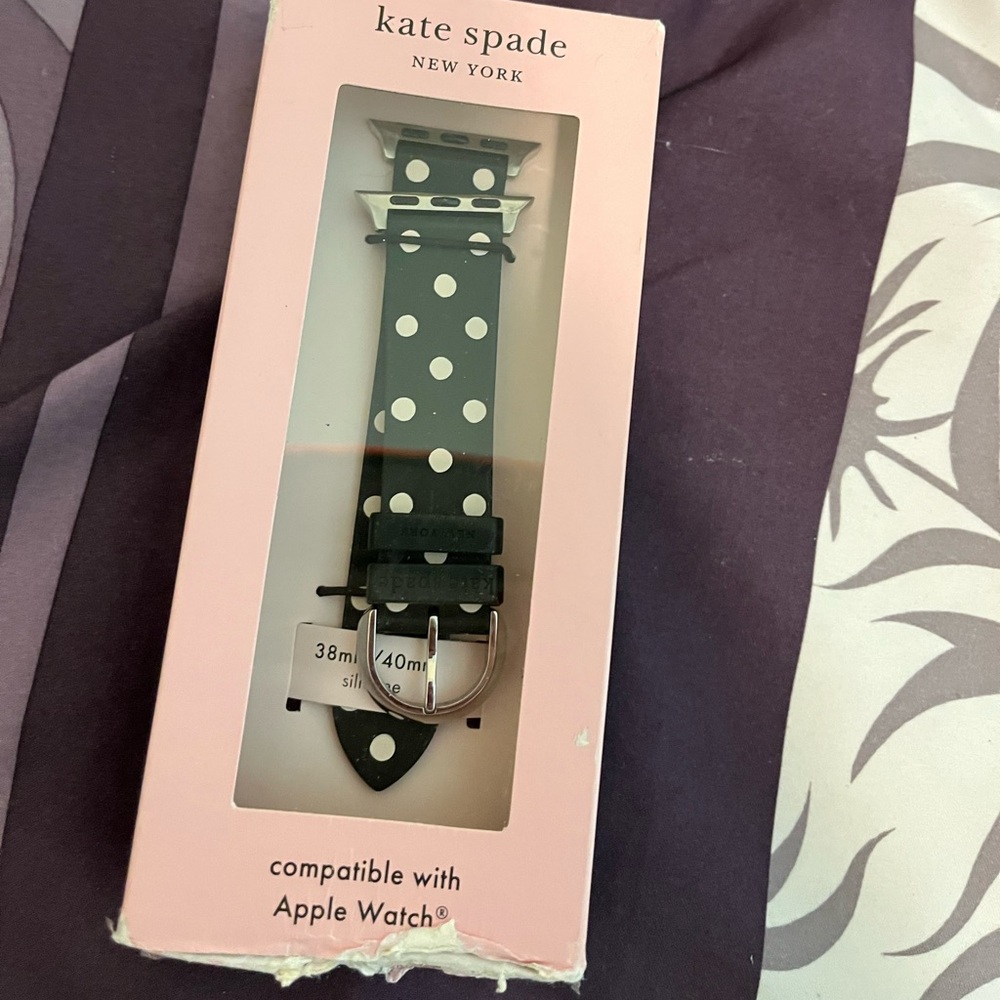 Kate Spade Silicone Green Polka Dot Apple Watch Band 38/40mm